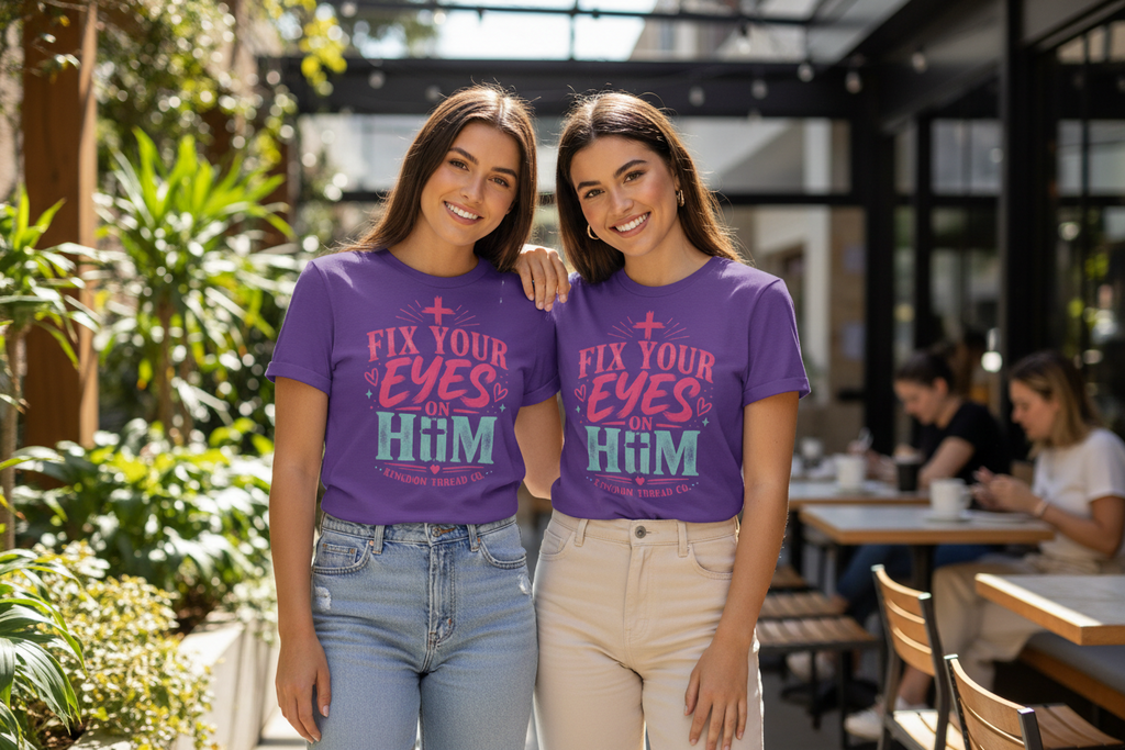 Fix your eyes on Him Tee