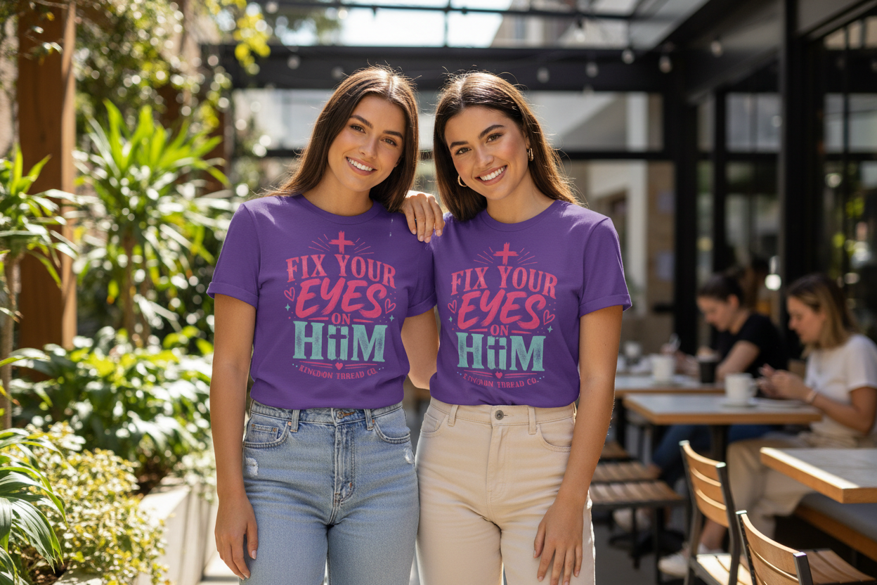 Fix your eyes on Him Tee