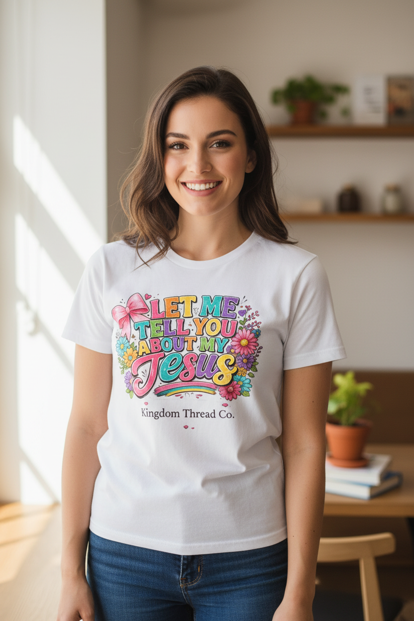 Let me Tell you About My Jesus Tee